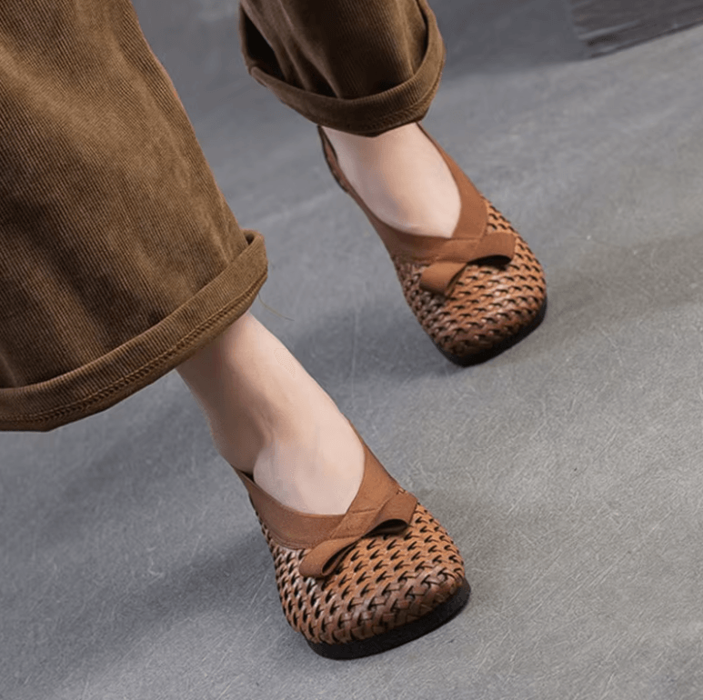USS Shoes Ely Women's Versatile Breathable Leather Comfortable Flats