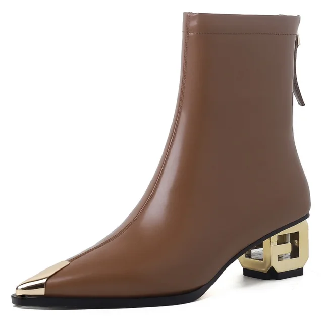 USS Shoes Esnevi Women's Fashion Pointed Toe Boots - Luxuryurbanwear