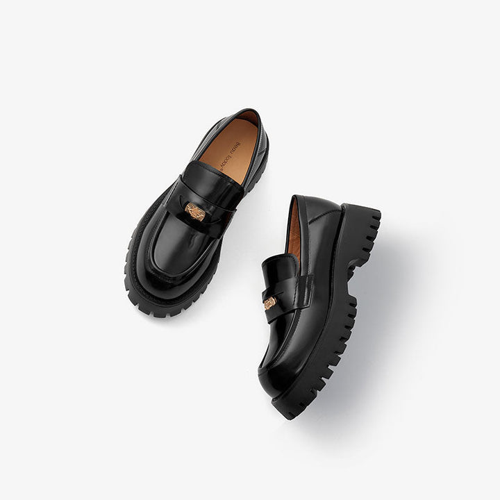 LUW Shoes Estefany Women's Platform Slip-On Loafer