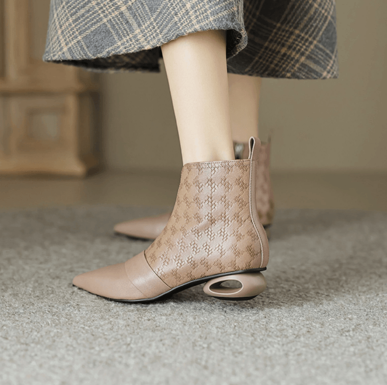 USS Shoes Francis Women's Leather Elegant Ankle Boots