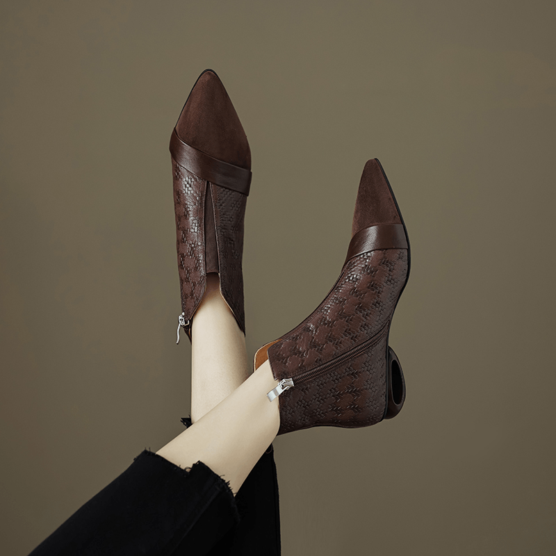 USS Shoes Francis Women's Leather Elegant Ankle Boots