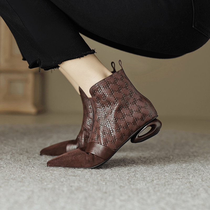 USS Shoes Francis Women's Leather Elegant Ankle Boots