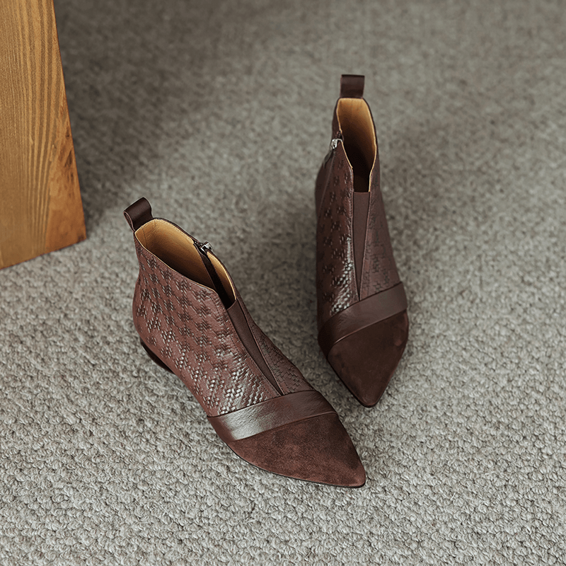 USS Shoes Francis Women's Leather Elegant Ankle Boots