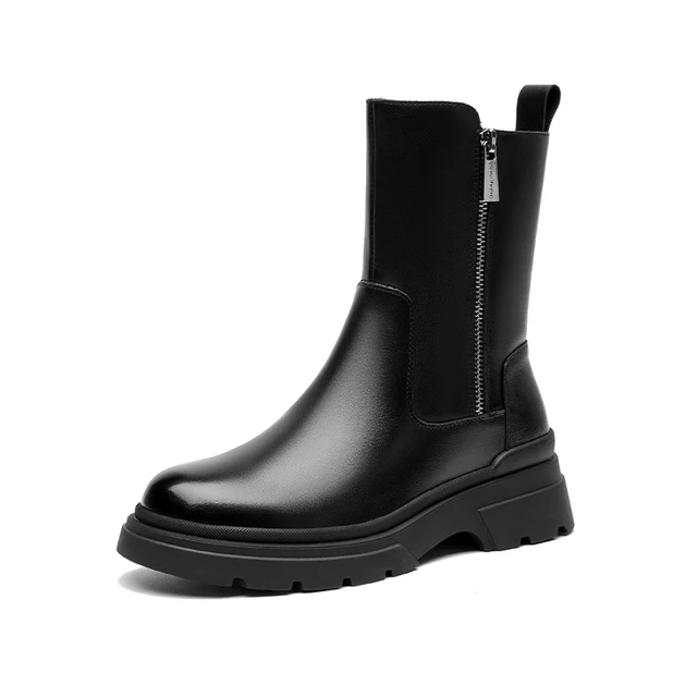 USS Shoes Galena Women's Platform Leather Boots - Luxuryurbanwear