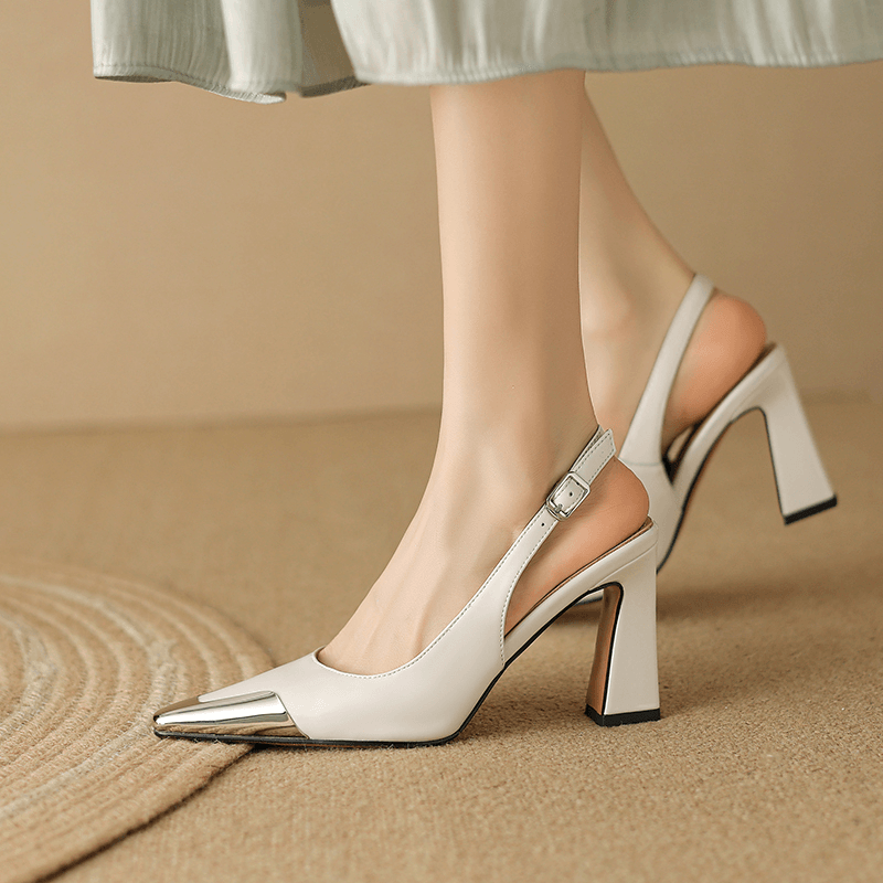 USS Shoes Irene Women's Dress Heels High Leather Pumps