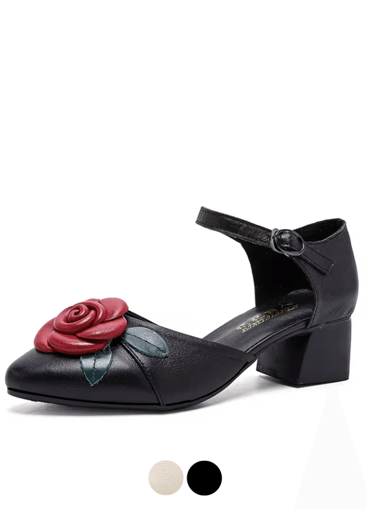 USS Shoes Ixys Women's Floral Ethnic Leather Sandals