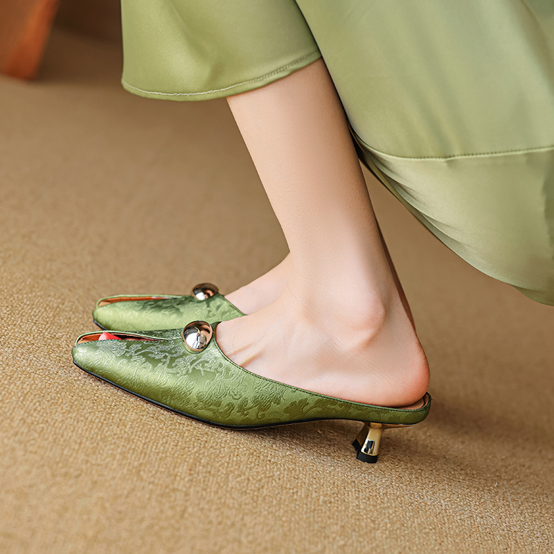 USS Shoes Iza Women's Open Toe Vintage Mules - Luxuryurbanwear