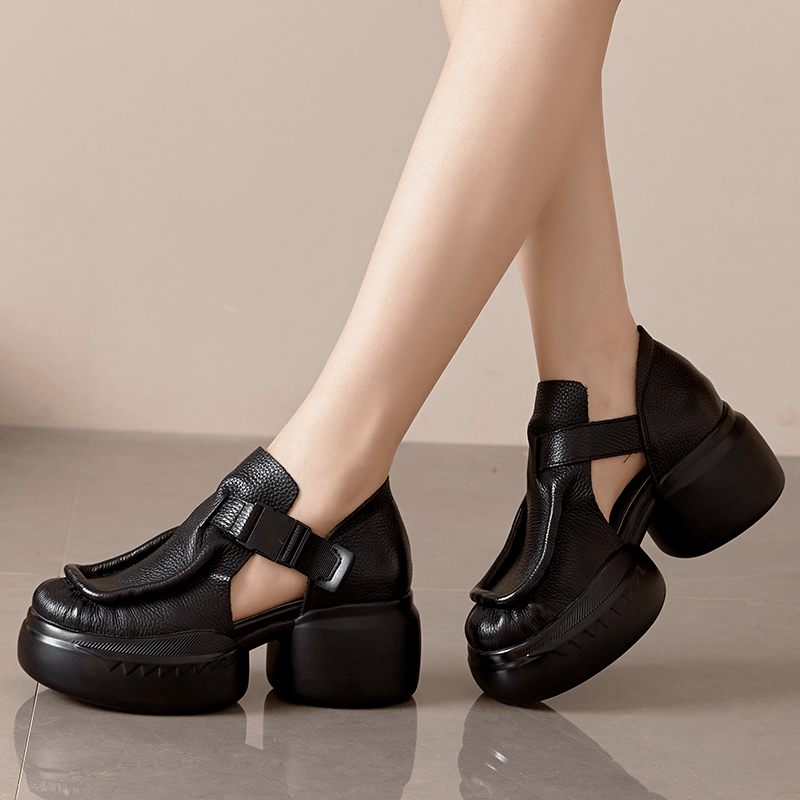 USS Shoes Joe Women's Thick Sole Platform Shoes