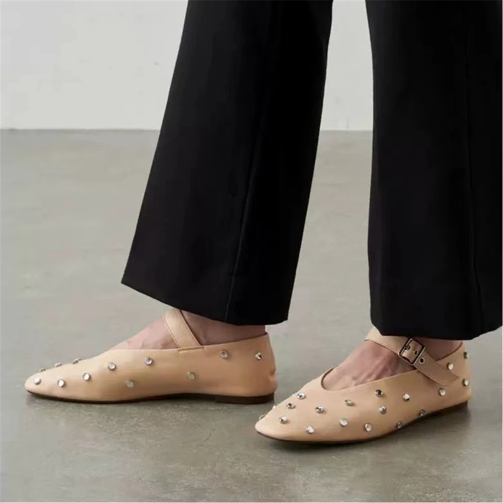 USS Shoes Josefa Women's Buckle Strap Flats - Luxuryurbanwear