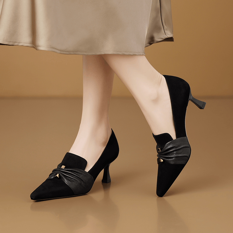 USS Shoes Julia Women's Handmade Elegant Suede Pumps