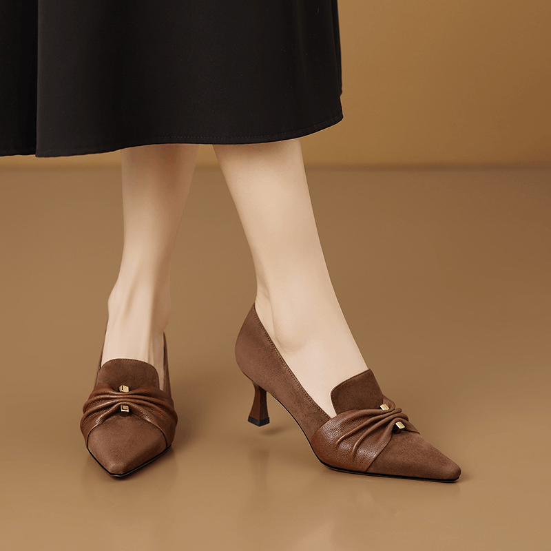 USS Shoes Julia Women's Handmade Elegant Suede Pumps