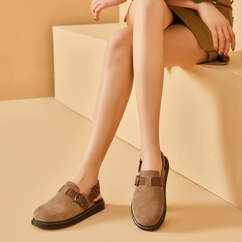 USS Shoes Julia Women's Strap Buckle Leather Sandals - Luxuryurbanwear