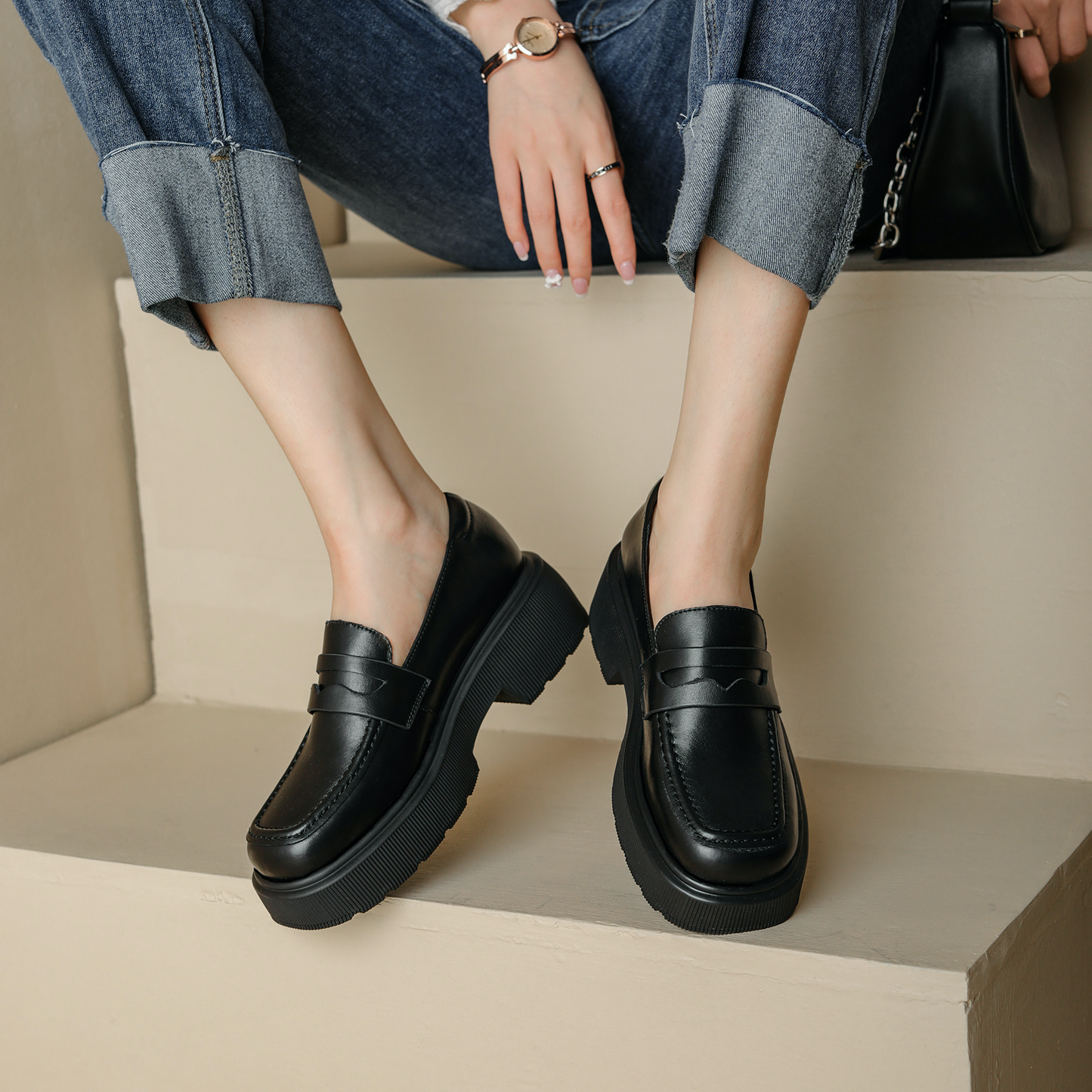 LUW Shoes Julie Women's Casual Platforms - Luxury "Everyday-Chunky" Street Sneakers