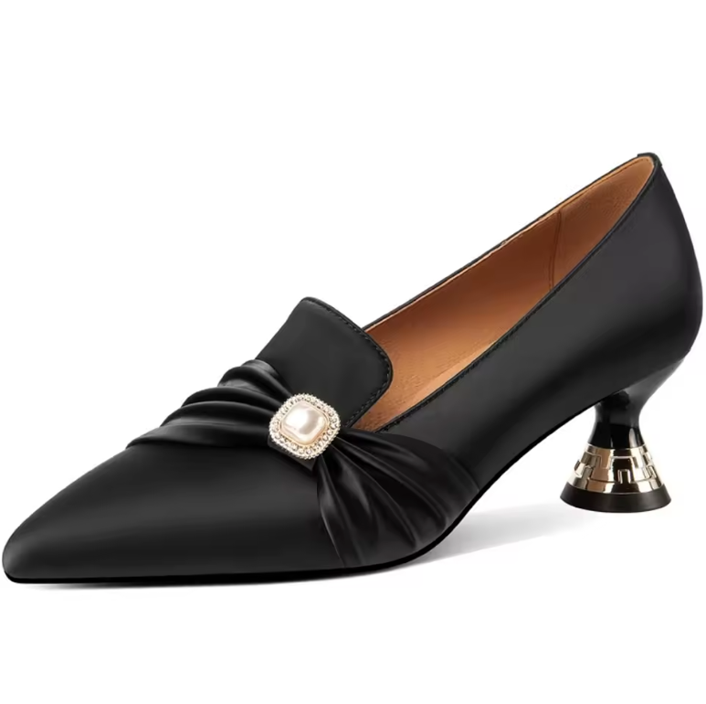 USS Shoes Kaina Women's Leather Pointed Toe Pumps - Luxuryurbanwear