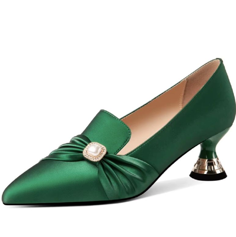 USS Shoes Kaina Women's Leather Pointed Toe Pumps - Luxuryurbanwear