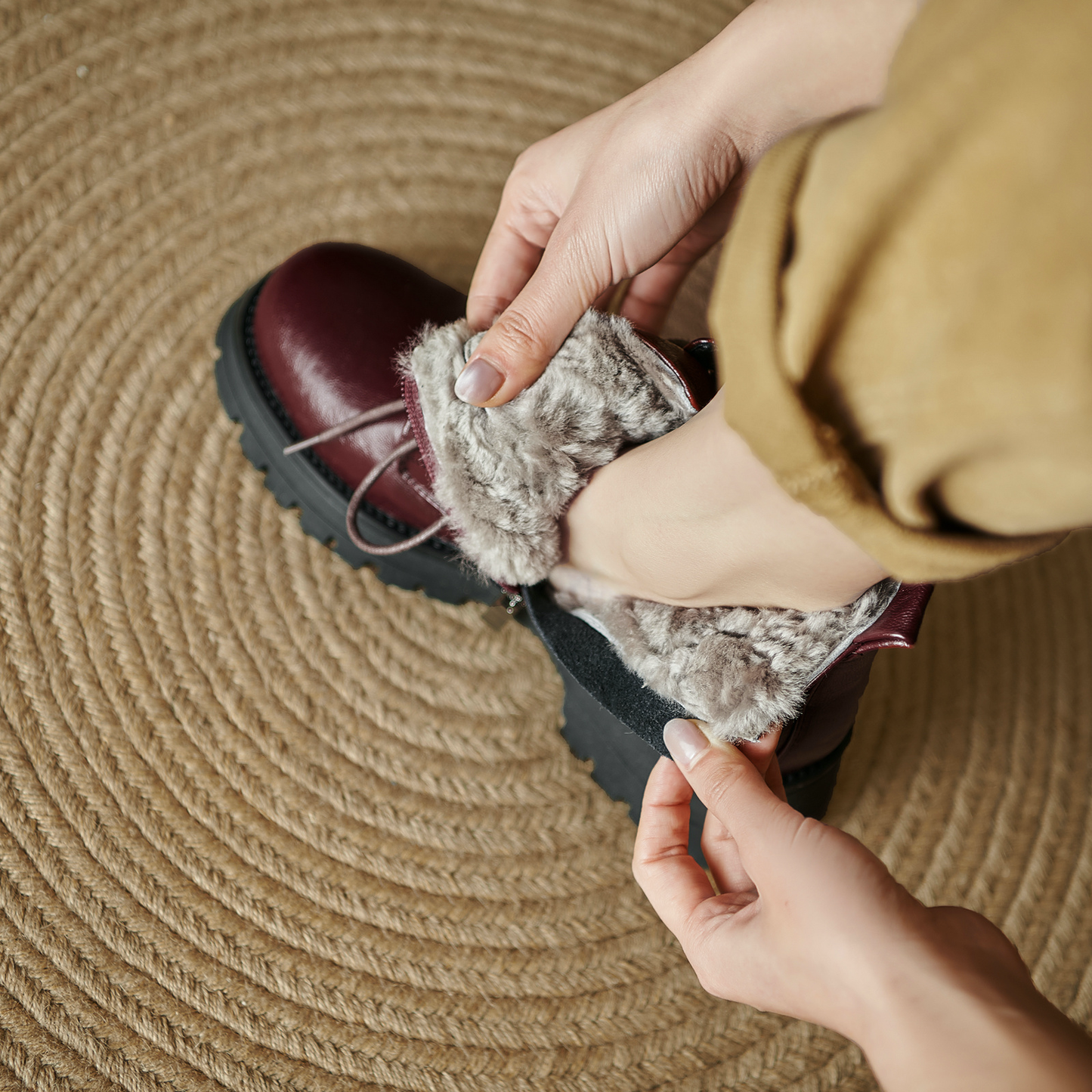 USS Shoes Kala Women's Wool Ankle Boots - Luxuryurbanwear