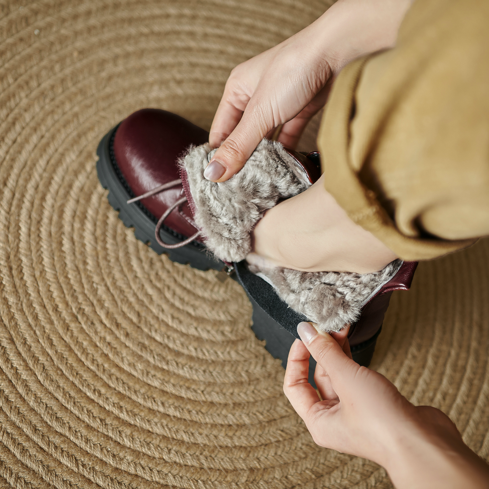 USS Shoes Kala Women's Wool Ankle Boots - Luxuryurbanwear