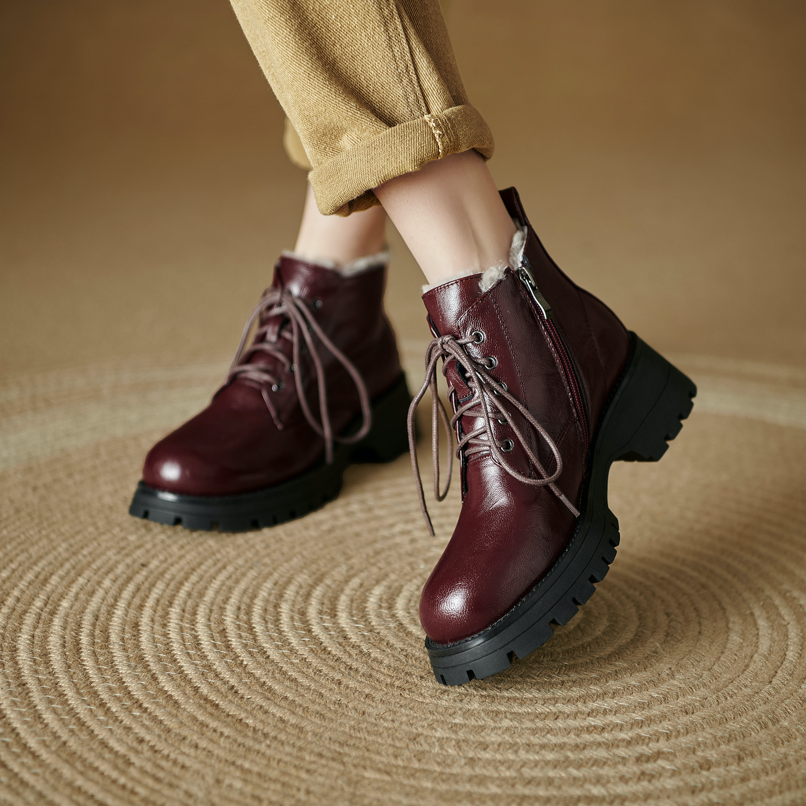 USS Shoes Kala Women's Wool Ankle Boots - Luxuryurbanwear