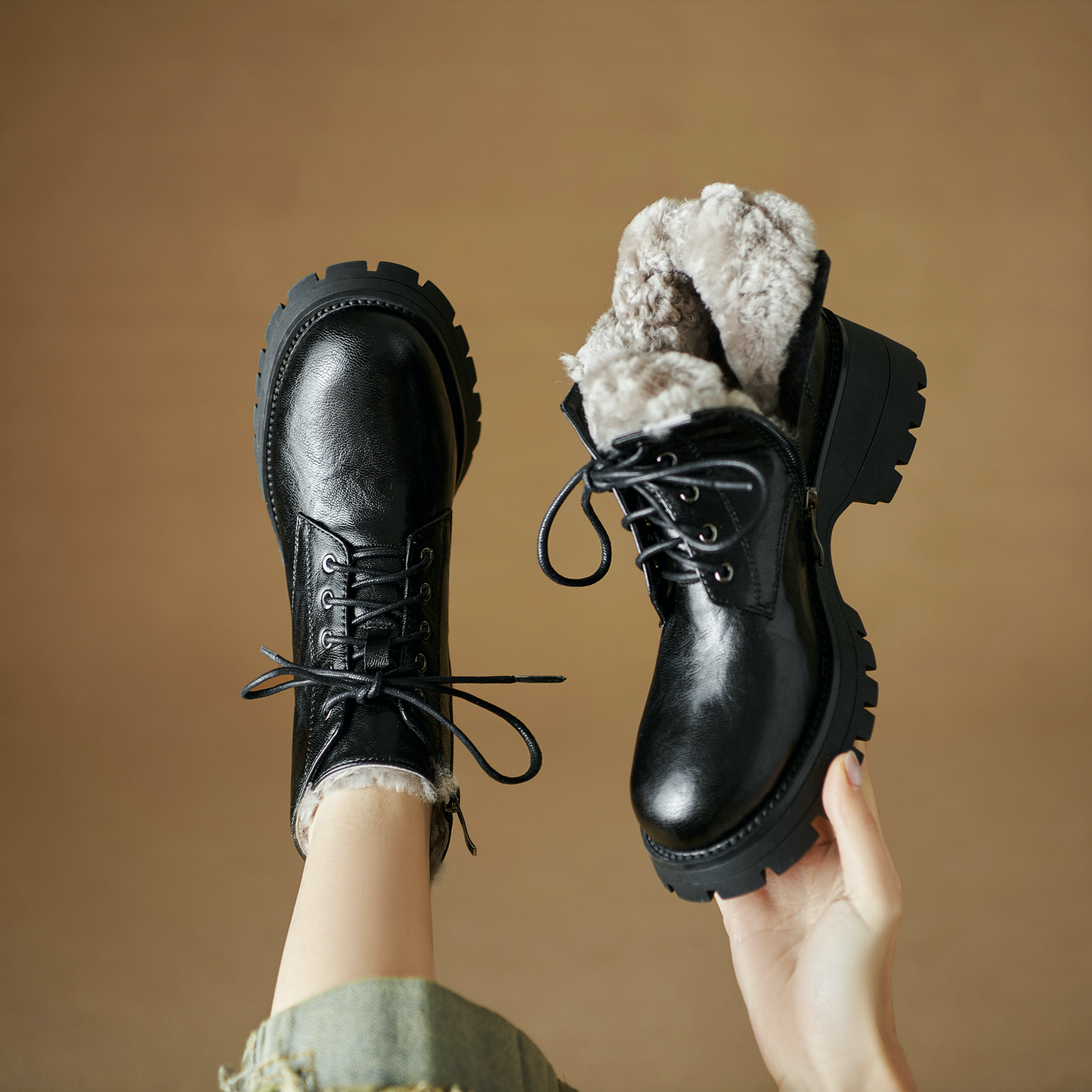 USS Shoes Kala Women's Wool Ankle Boots - Luxuryurbanwear