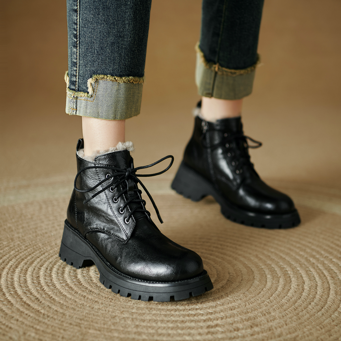 USS Shoes Kala Women's Wool Ankle Boots - Luxuryurbanwear