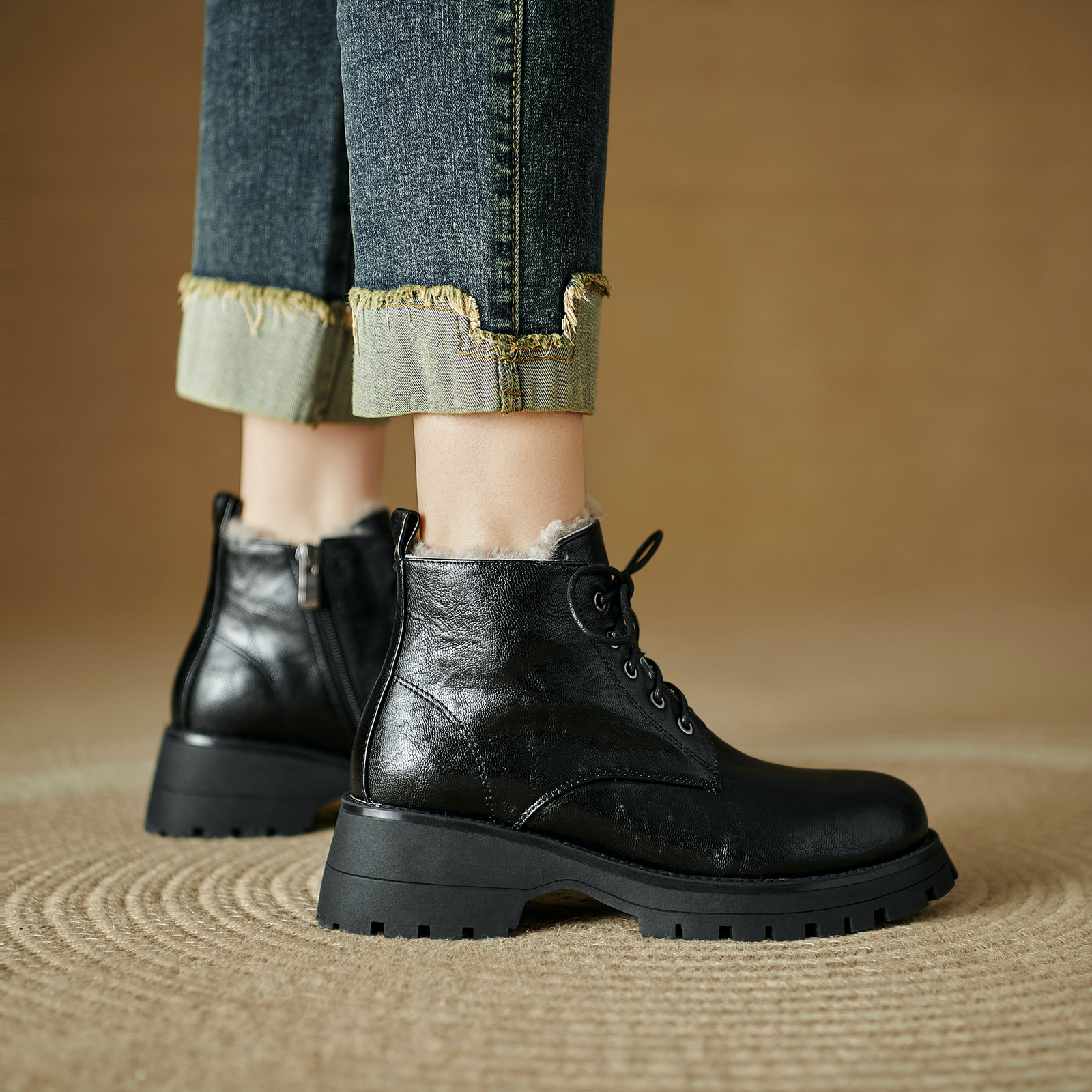 USS Shoes Kala Women's Wool Ankle Boots - Luxuryurbanwear