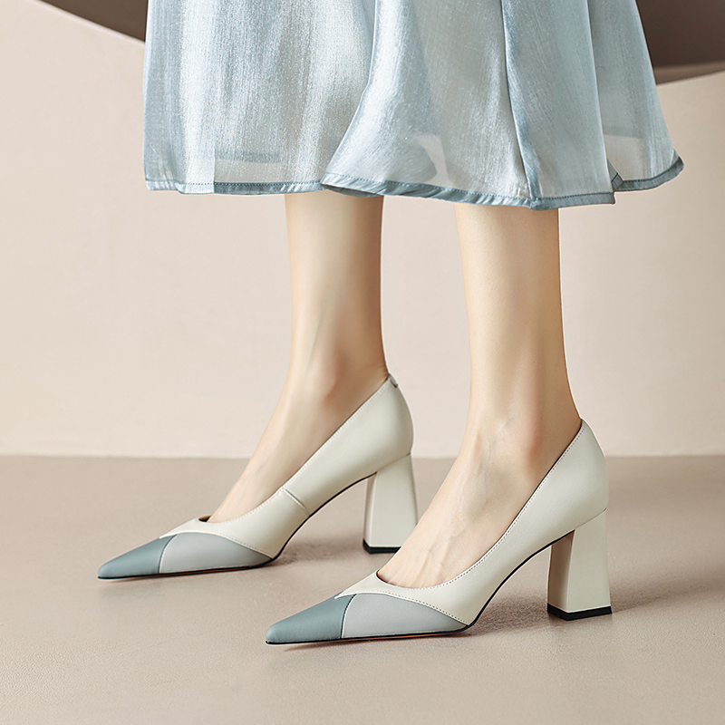 USS Shoes Kamila Women's Leather Casual Pointed Toe Pumps - Luxuryurbanwear