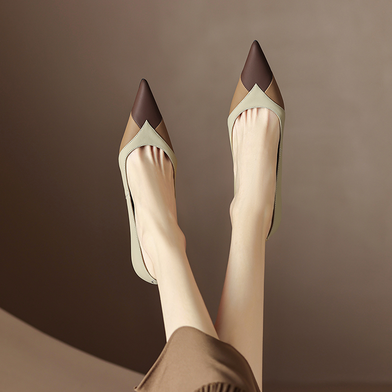 USS Shoes Kamila Women's Leather Casual Pointed Toe Pumps - Luxuryurbanwear