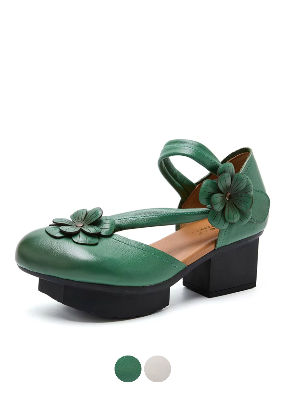 USS Shoes Karen Women's Leather Classic Flowers Fashionable Sandals