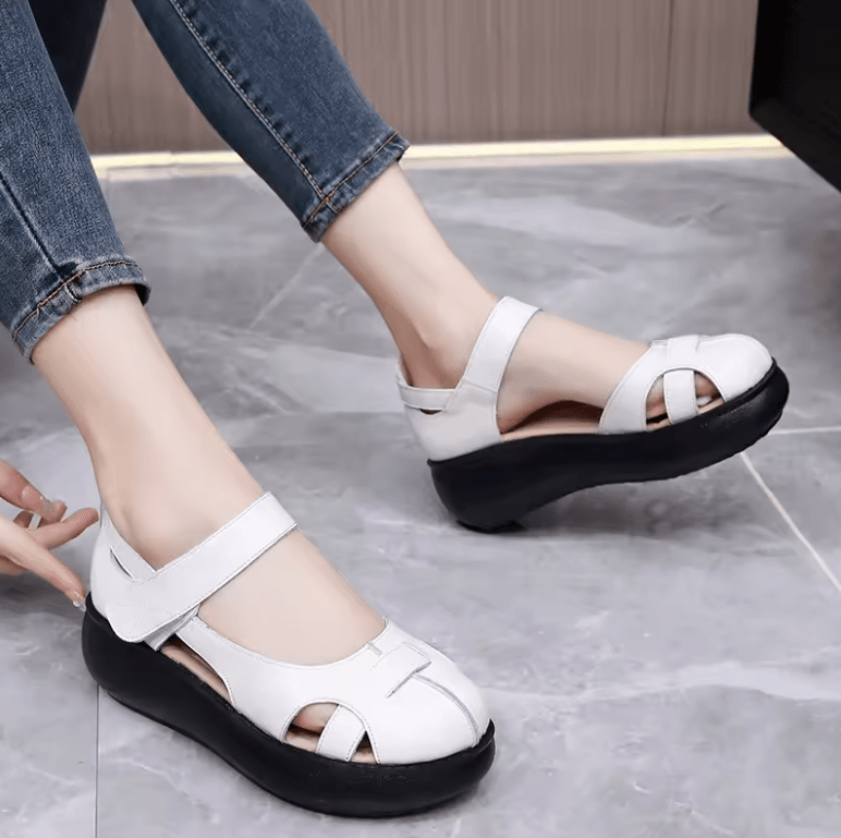 USS Shoes Kathia Women's High Quality Platform Round Toe Sandals