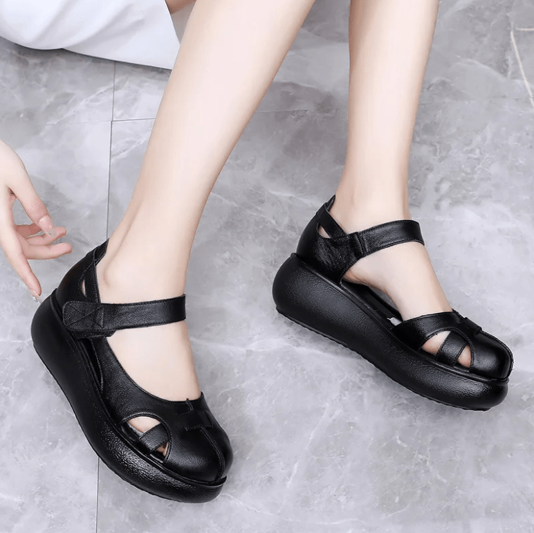 USS Shoes Kathia Women's High Quality Platform Round Toe Sandals