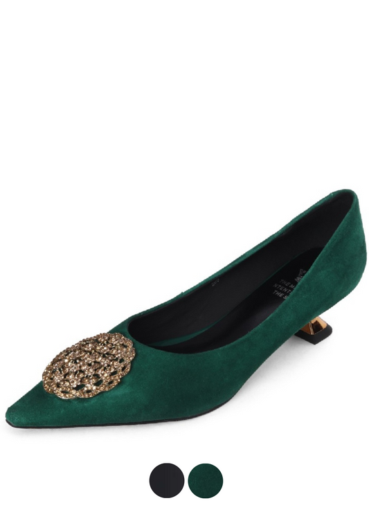USS Shoes Lauren Women's Pointed Toe Dress Pumps - Luxuryurbanwear