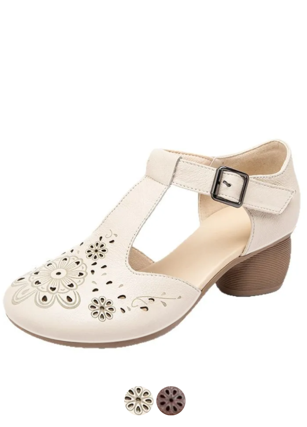 USS Shoes Lenin Women's Retro Openwork Leather Sandals