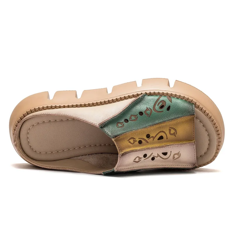 USS Shoes Leonida Women's Slippers Wedges - Luxuryurbanwear