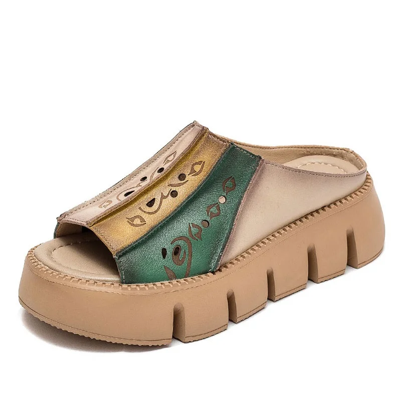 USS Shoes Leonida Women's Slippers Wedges - Luxuryurbanwear