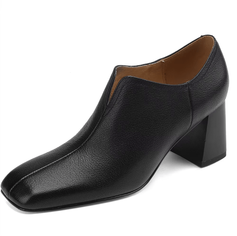 USS Shoes Leonor Women's Leather Dress Square Toe Pumps