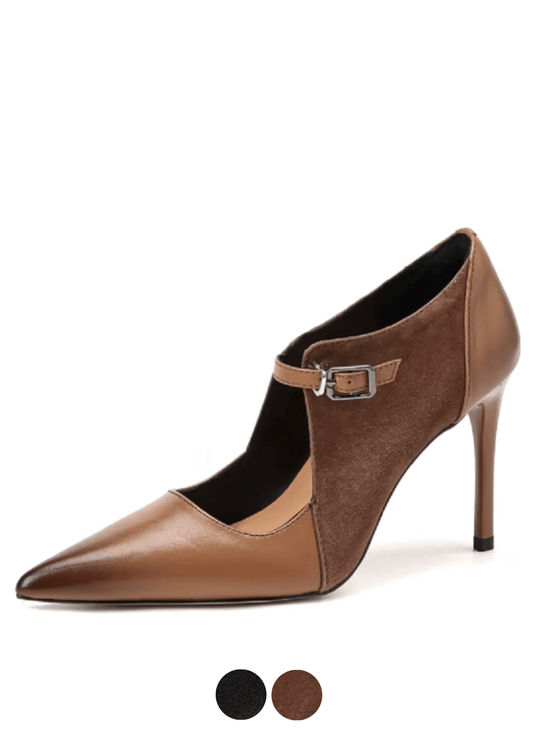 USS Shoes Ligia Women's Leather High Heel Pumps Sale Drop Brown (Size 6) - Luxuryurbanwear