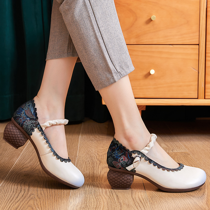 USS Shoes Lina Women's Spring Flower Pumps Shoes - Luxuryurbanwear