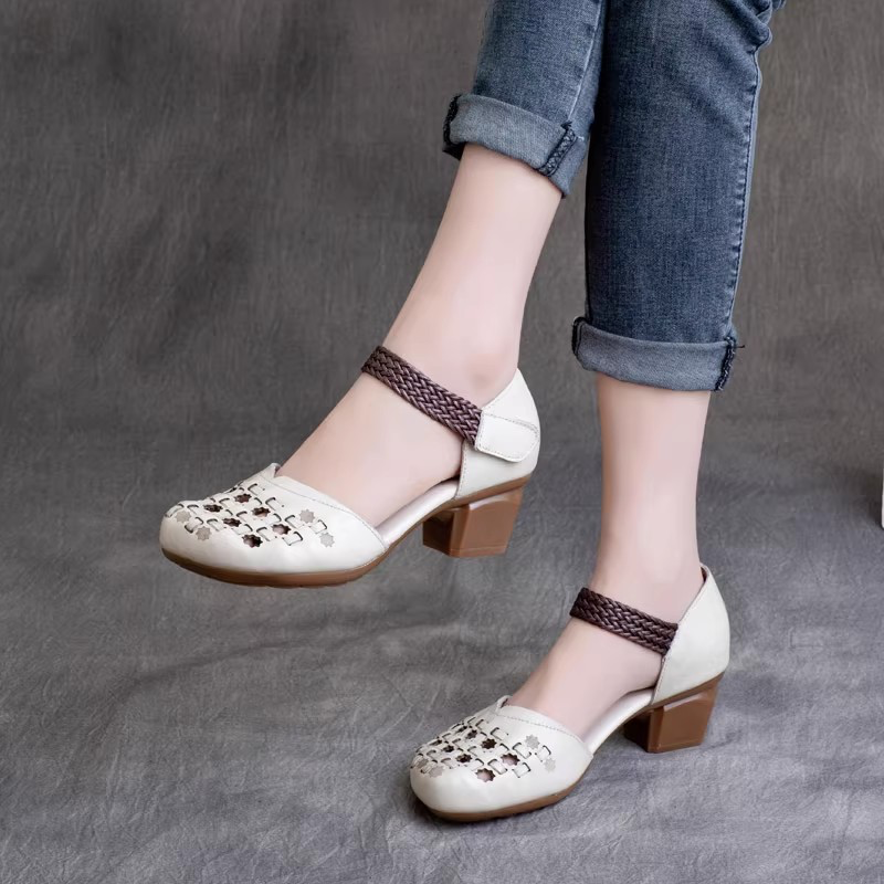 USS Shoes Loila Women's Retro Hook & Loop Sandals - Luxuryurbanwear