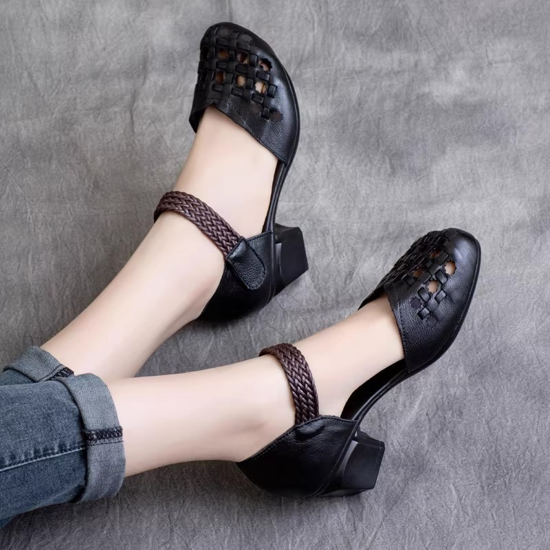 USS Shoes Loila Women's Retro Hook & Loop Sandals - Luxuryurbanwear