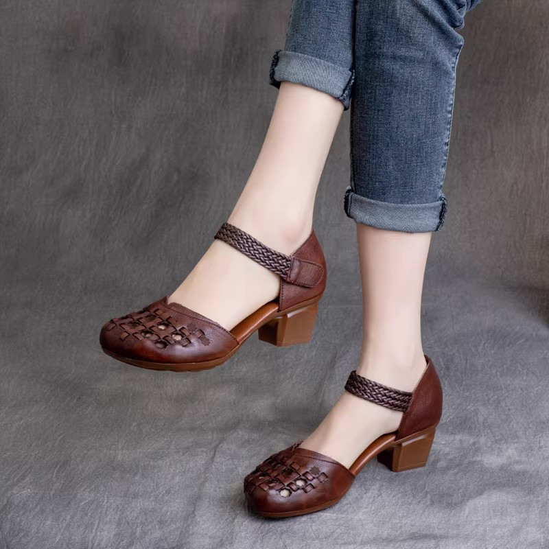 USS Shoes Loila Women's Retro Hook & Loop Sandals - Luxuryurbanwear