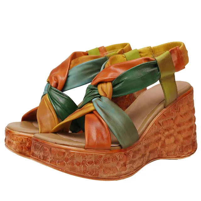 USS Shoes Lorena Women's Summer Wedges Sandals - Luxuryurbanwear