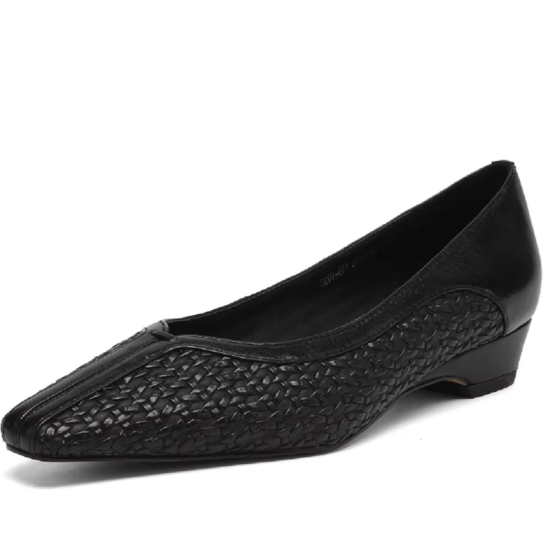 USS Shoes Luana Women's Leather Square Toe Dress Pumps - Luxuryurbanwear