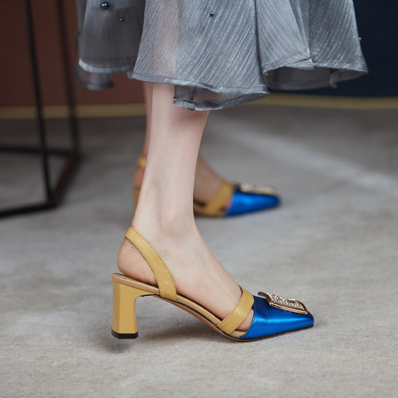USS Shoes Lucia Women's Square Toe Dress Sandals - Luxuryurbanwear