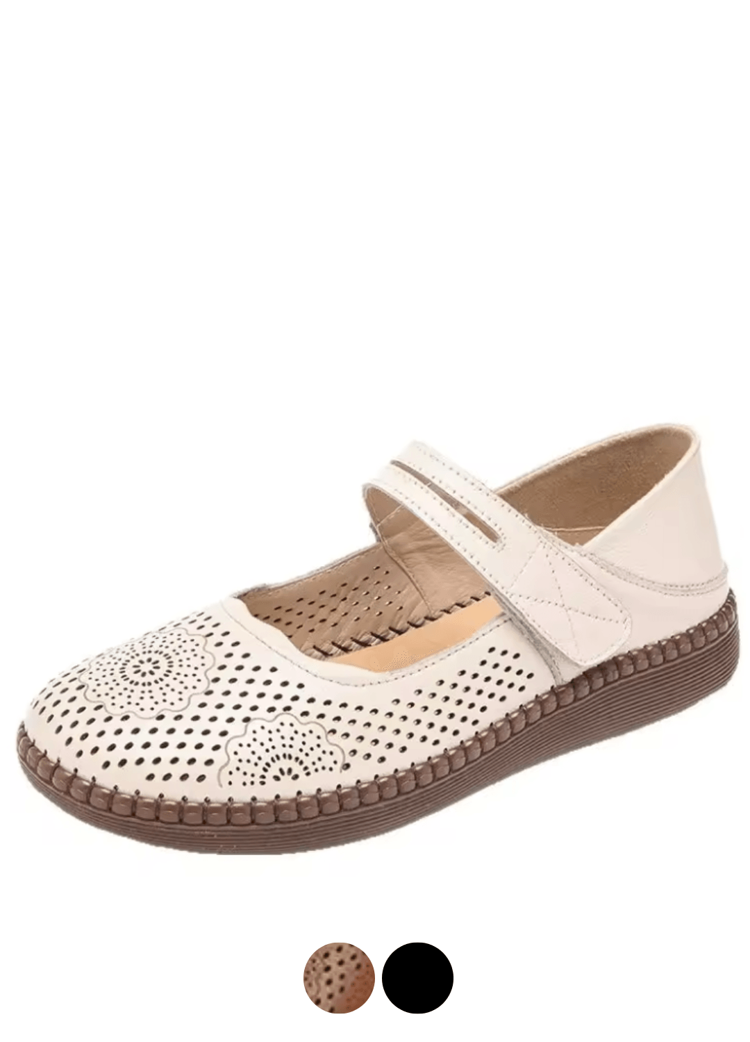 USS Shoes Luigi Women's Hollow Leather Breathable Soft Sandals