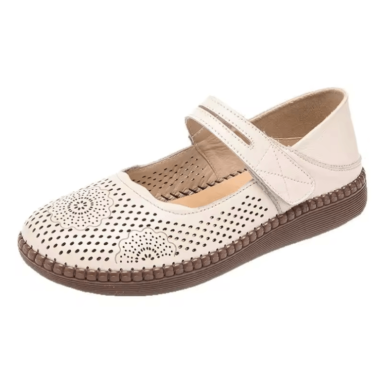 USS Shoes Luigi Women's Hollow Leather Breathable Soft Sandals