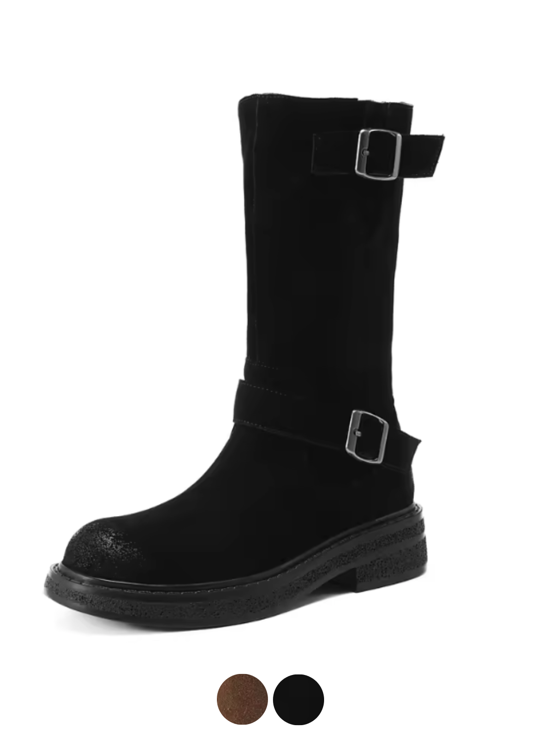 USS Shoes Luvy Women's Mid Calf High Round Toe Boots - Luxuryurbanwear