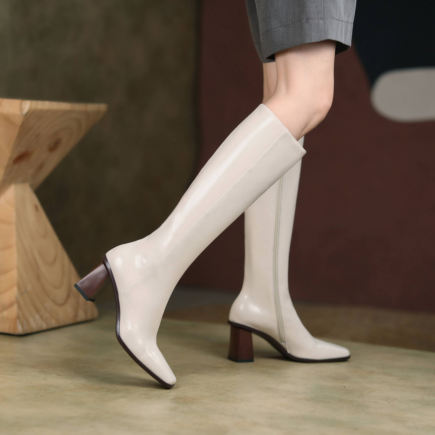 USS Shoes Macry Women's Knee High Boots - Luxuryurbanwear