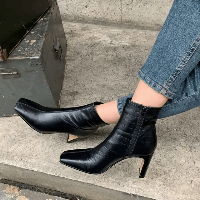 USS Shoes Maglo Women's Square Toe Ankle Boots
