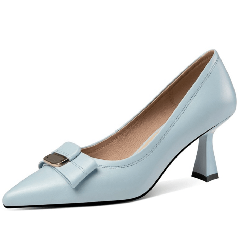 USS Shoes Maibe Women's Dress Leather Butterfly-Knot Pumps