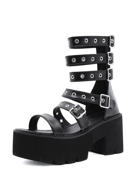 USS Shoes Maitte Women's Gothic Style Platform Sandal